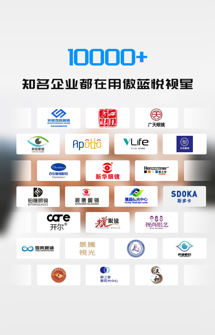 眼镜店软件英文版，选傲蓝悦视星眼镜店软件（海外版）-支持多国语言-结算方式-货币换算